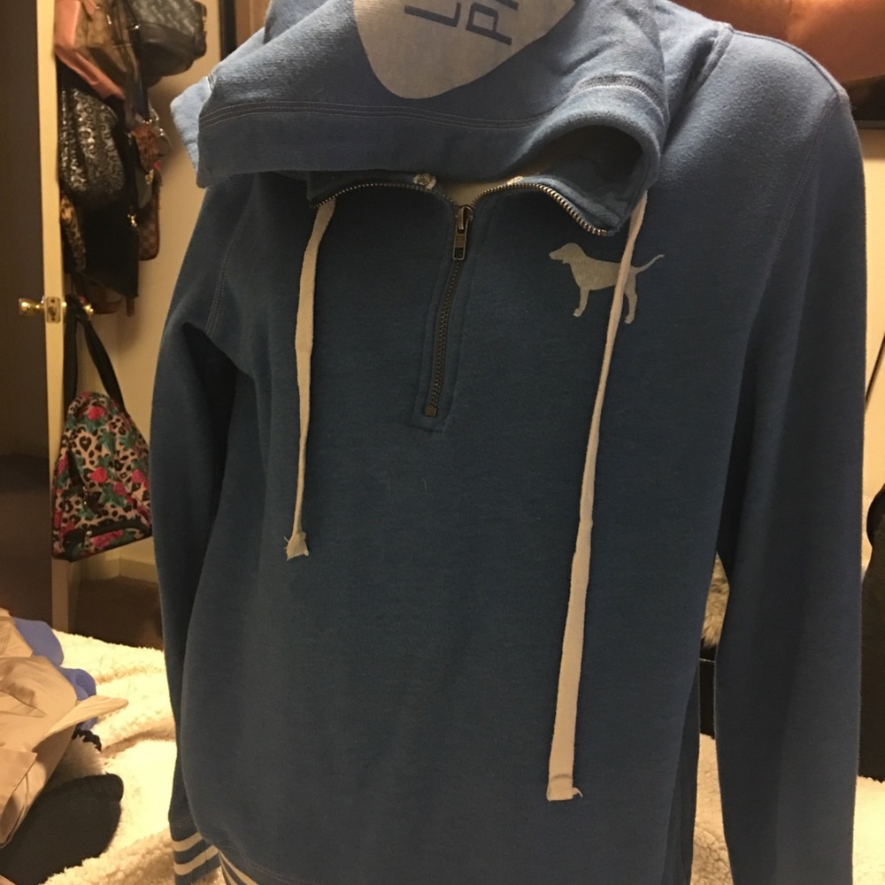 PINK hoody size Small, blue